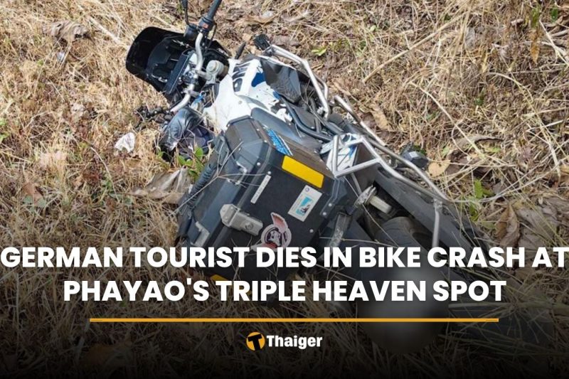 German tourist dies in bike crash at Phayao’s Triple Heaven Spot