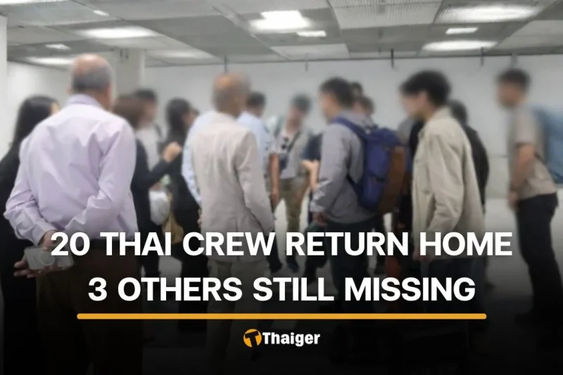 20 Thai crew from ship attack return while 3 remain missing