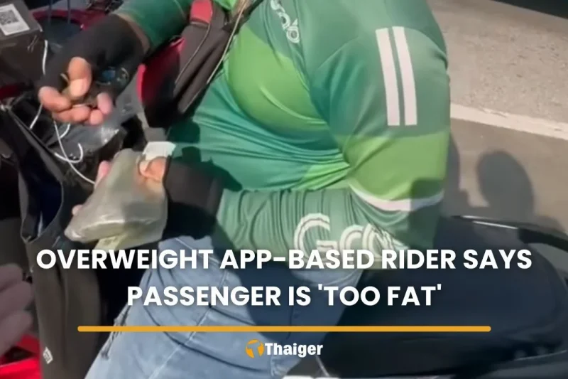 Overweight app-based rider says passenger is ‘too fat’