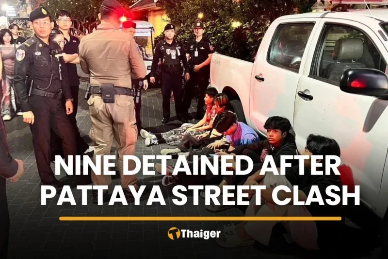 Nine detained after migrant workers clash at Pattaya Walking Street