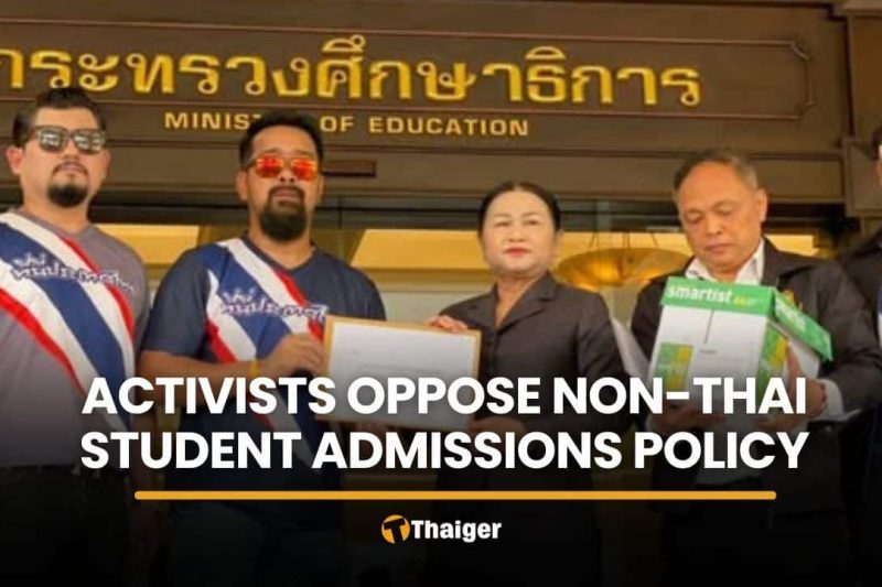 Activist leads petition opposing non-Thai student admissions policy