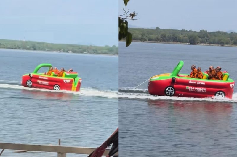 Holy ride? Monks’ speedboat clip goes viral