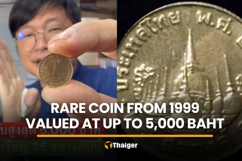 Rare 25-satang coin from 1999 valued at up to 5,000 baht
