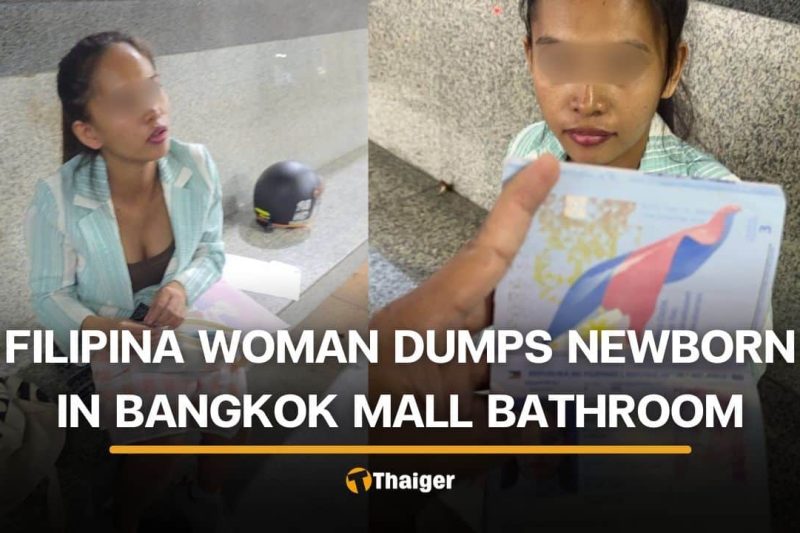 Filipina woman allegedly dumps newborn in Bangkok mall toilet