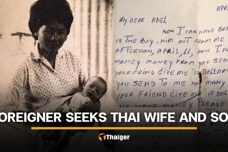 Foreign man searches for Thai wife and son after 60 years
