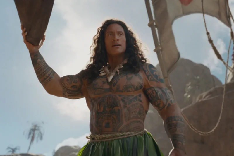Moana Trailer Shows Dwayne Johnson as Live-Action Maui With Long Hair