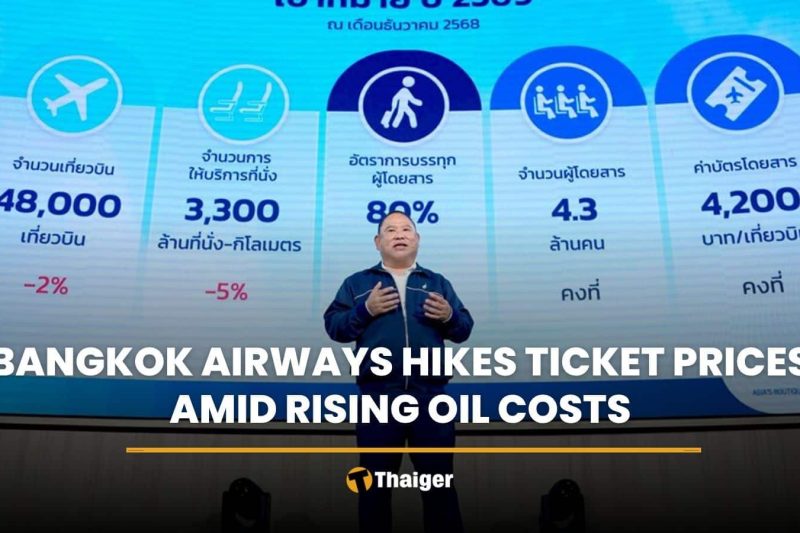 Bangkok Airways hikes ticket prices amid rising oil costs