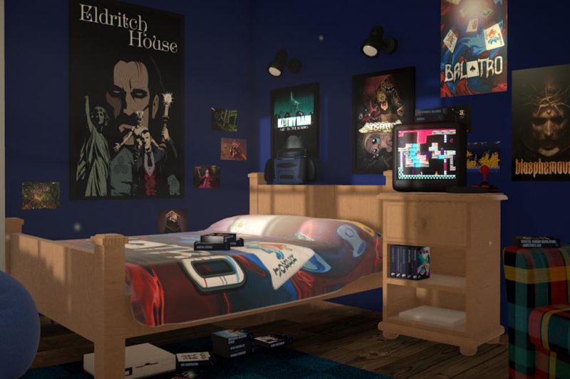 BOXROOM lets you build a cozy game room for your Steam library