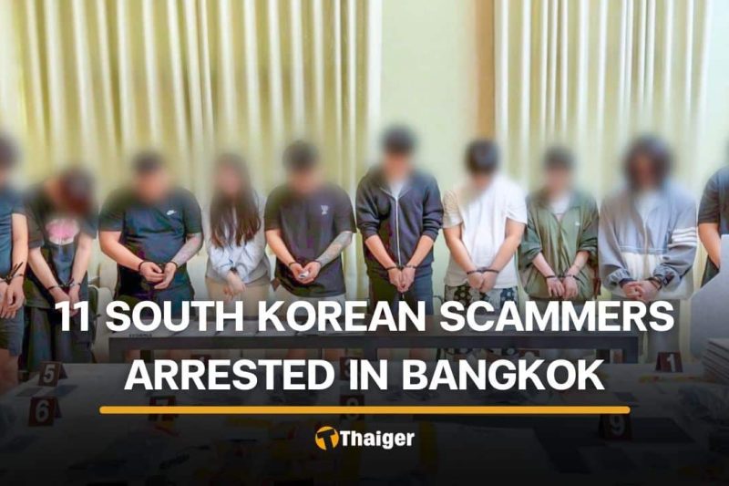 11 South Korean scammers turns Bangkok houses into scam bases