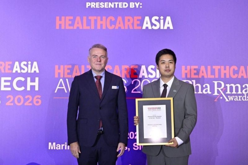 Phyathai 2 International Hospital wins the ‘Medical Tourism Hospital of the Year – Thailand’ at the Healthcare Asia Awards 2026